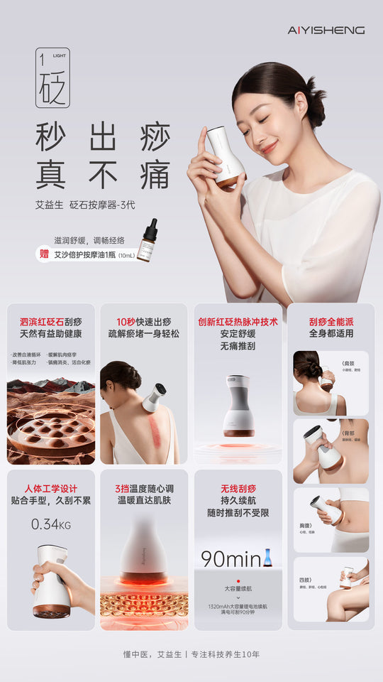 智能砭石按摩器(3代)-優惠套裝
