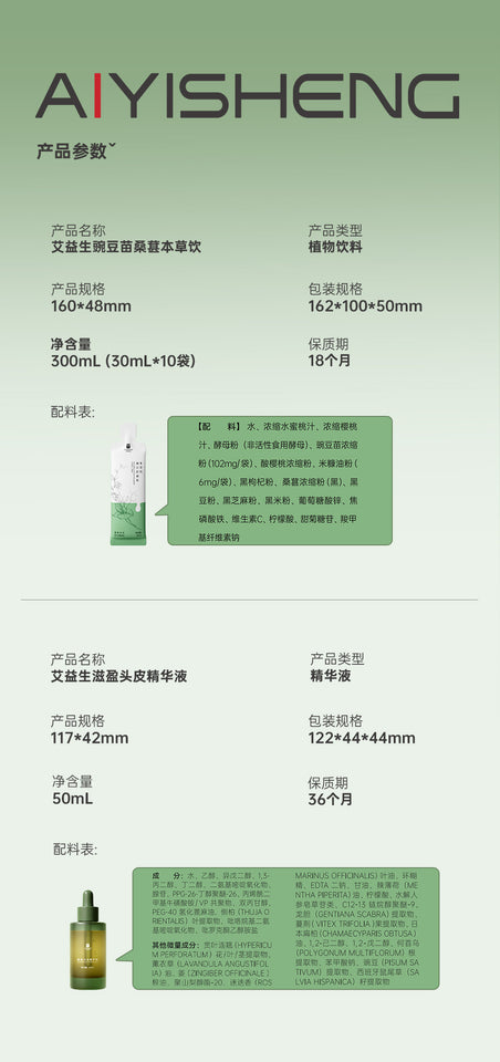 固髮生髮本草飲套裝(30天療程)