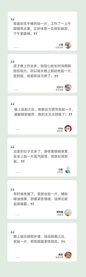艾草蒸汽眼罩 10片/一盒